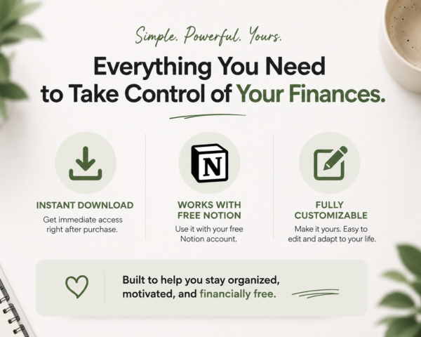 Debt & Budget Tracker | Notion Finance Template