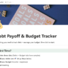Debt & Budget Tracker | Notion Finance Template